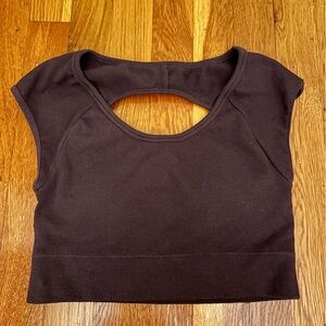 Forever 21 Dark Brown Crop Top